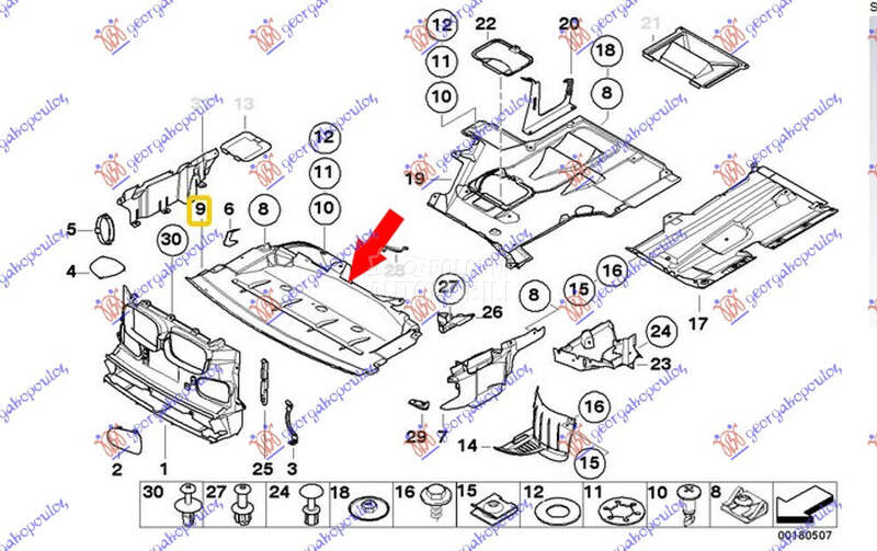 ZASTITA MOTORA PLASTICNA za BMW Serija 5 od 1996. do 2002. god.