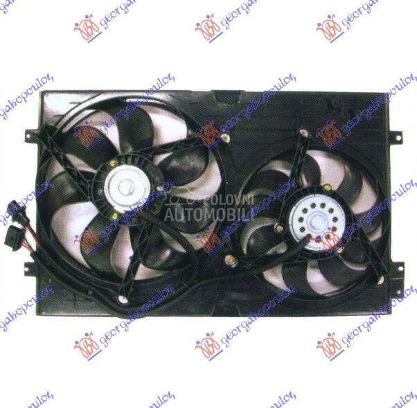 VENTILATOR HLADNJAKA (DUPLI) K za Volkswagen Golf 4 od 1998. do 2004. god.