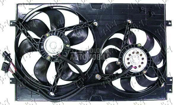 VENTILATOR HLADNJAKA (DUPLI) K za Audi A3 od 1996. do 2003. god.