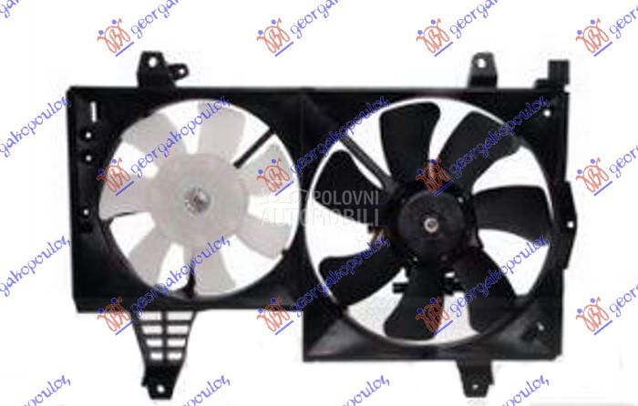 VENTILATOR (DUPLI) KOMPLET (2. za Volvo S40 od 2000. do 2004. god.
