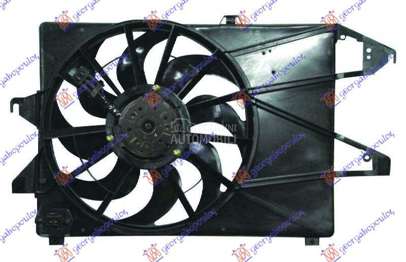VENTILATOR HLADNJAKA KOMPLET ( za Ford Mondeo od 2000. do 2007. god.