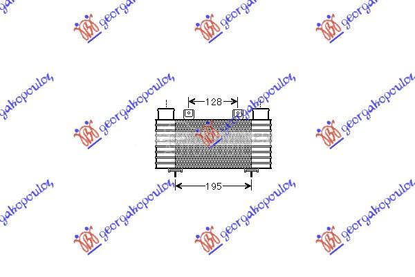 HLADNJAK INTERKULERA 2.5-2.9 T za Ford Ranger od 1999. do 2006. god.
