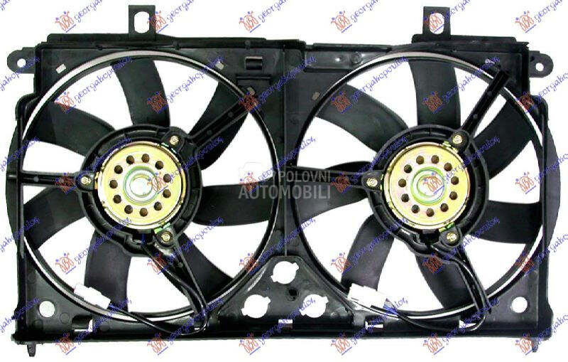 VENTILATOR HLADNJAKA (DUPLI) K za Citroen Saxo od 1999. do 2004. god.