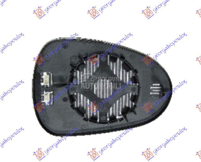 STAKLO RETROVIZORA SA GREJACEM za Seat Ibiza od 2008. do 2012. god.
