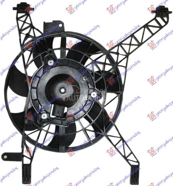 VENTILATOR KOMPLET (BENZIN/DIZ za Ford Fiesta od 2013. do 2017. god.