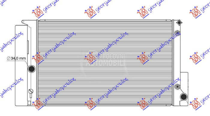 HLADNJAK MOTORA 1.3/1.4/1.6/1. za Toyota Verso od 2009. do 2013. god.