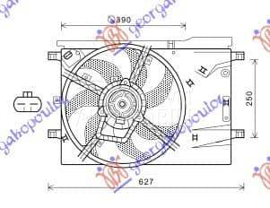 VENTILATOR HLADNJAKA... za Fiat Qubo za 2016. god.