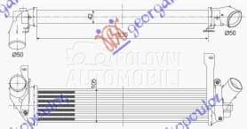 HLADNJAK INTERKULERA 1.5 DCI za Renault Kangoo od 2003. do 2008. god.