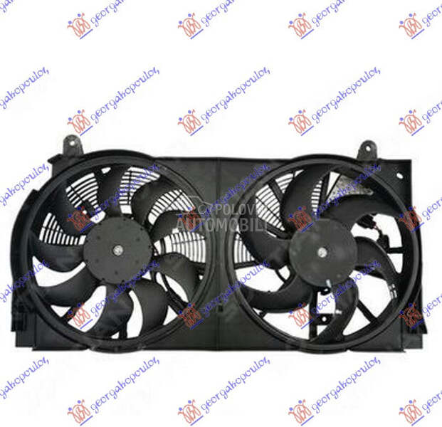 VENTILATOR (DUPLI) KOMPLET (2. za Nissan Murano od 2003. do 2014. god.