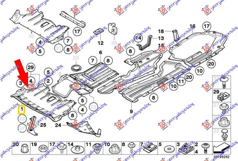ZASTITA MOTORA PLASTICNA za BMW X5 od 2007. do 2010. god. - 093300830