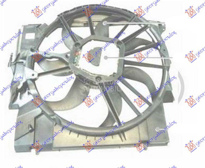VENTILATOR KOMPLET (3.0 BENZIN za BMW X1 od 2013. do 2015. god.