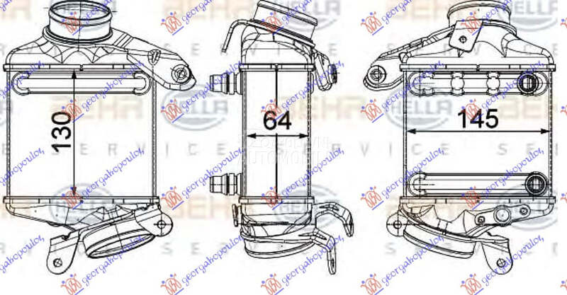 HLADNJAK INTERKULERA 4.0-4.4 B za BMW Serija 7 od 2008. do 2012. god.