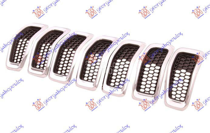 PVC MASKA KOMPLET CRNA (HROM O za Jeep Cherokee od 2014. do 2019. god.
