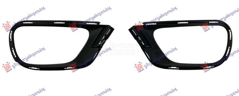 OKVIR FARA MAT CRNI (SET) 2020 za Citroen C3 od 2016. do 2024. god.