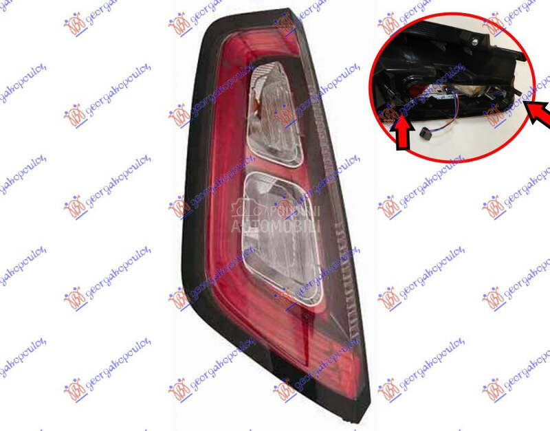 STOP LAMPA (LED) (BEZ NOSACA S za Fiat Punto od 2012. do 2025. god.