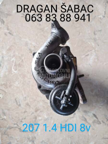 Turbina za Peugeot 206, 208, 308 ... od 1996. do 2012. god.