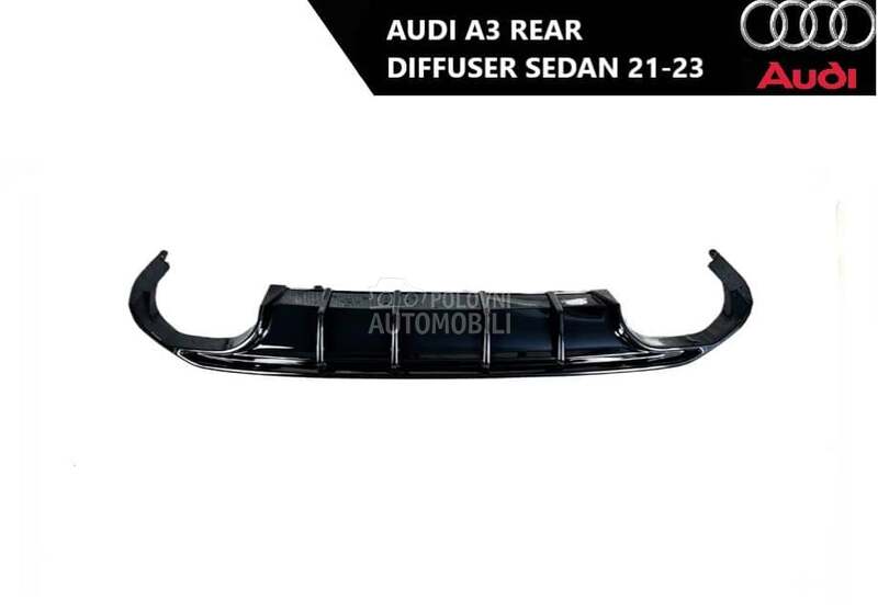 Zadnji difuzor sedan za Audi A3 od 2021. do 2023. god.