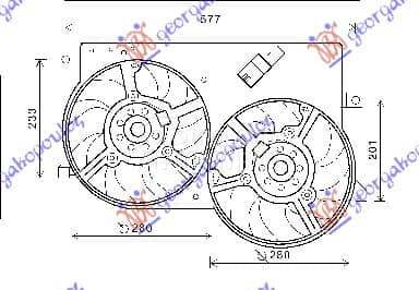 VENTILATOR KOMPLET (1.3... za Fiat Ostalo od 2005. do 2014. god.