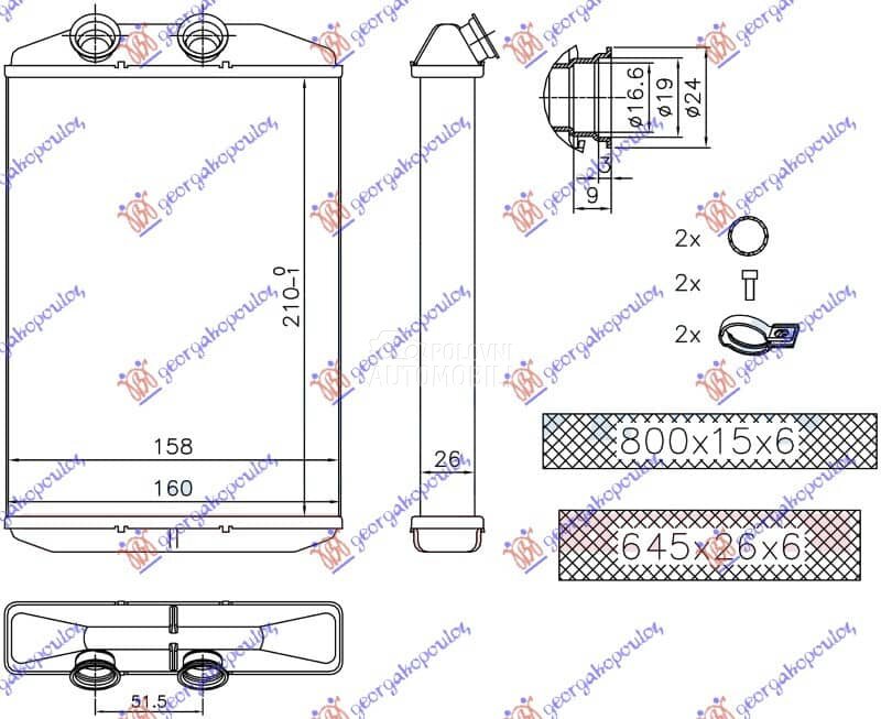 GREJAC KABINE za Renault Kangoo od 2013. do 2021. god. - 4419679