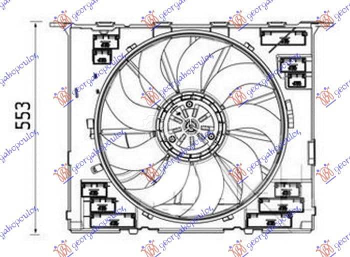 VENTILATOR KOMPLET... za BMW Serija 5 od 2016. do 2020. god.