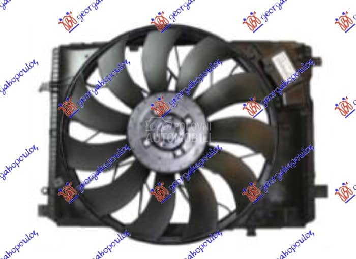 VENTILATOR KOMPLET (6.2... za Mercedes Benz E 200, E 220, E 230 ... od 2013. do 2016. god. - A2129061002