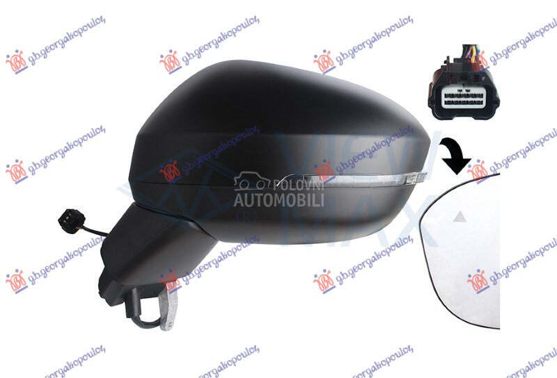 RETROVIZOR ELEKTRICNI SA GREJA za Nissan Juke od 2019. do 2025. god.