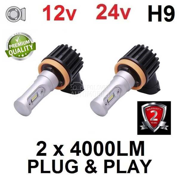Led Sijalice H9 SET ZES chip Atom serija  