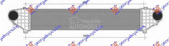 HLADNJAK INTERKULERA 2.0-2.4 D za Volvo C70 od 2006. do 2010. god.