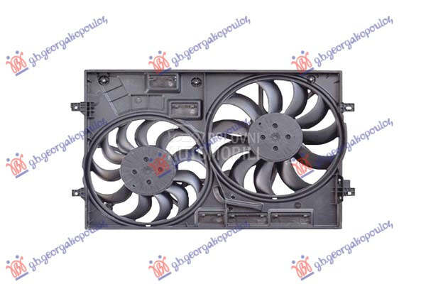 VENTILATOR KOMPLET (DUPLI) 1.4 za Volkswagen Touran od 2015. do 2025. god.