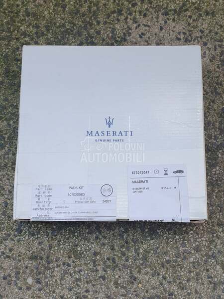 Brembo original pločice za Maserati Ghibli, Quattroporte od 2014. do 2020. god.