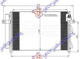 HLADNJAK KLIME 1.5 CRDi za Hyundai Getz od 2002. do 2005. god.