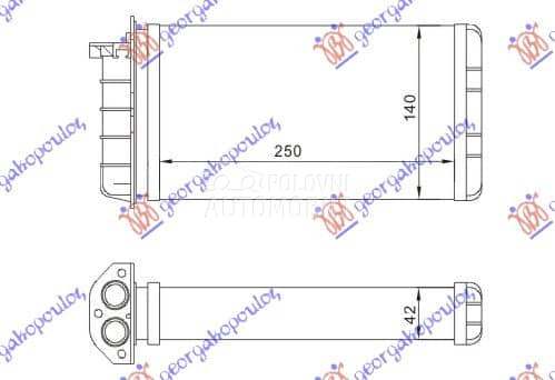 GREJAC KABINE (250 x140) za Fiat Marea od 1996. do 2007. god.