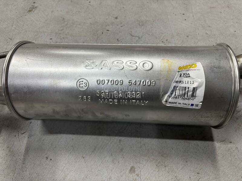 Zadnji lonac auspuha za Toyota Yaris od 2000. do 2005. god.