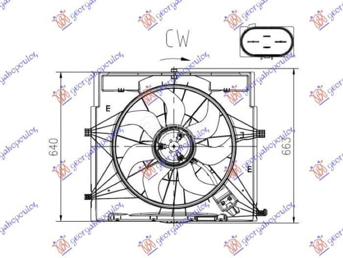 VENTILATOR KOMPLET (2.2... za Mercedes Benz Ostalo za 2018. god.