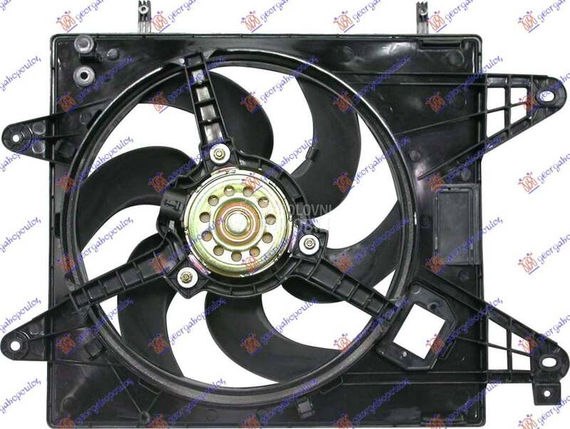 VENTILATOR KOMPLET (1.6cc... za Fiat Marea od 1996. do 2007. god.