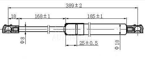 AMORTIZER HAUBE 209 njutna za Renault Kangoo od 2013. do 2021. god.