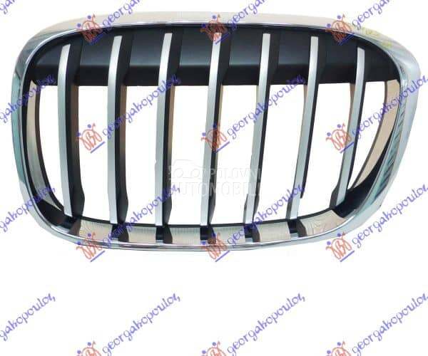 PVC MASKA HROM/SREBRNA Levo za BMW X1 od 2015. do 2019. god.
