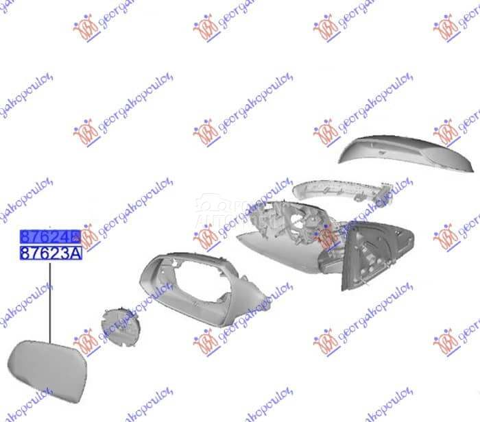 STAKLO RETROVIZORA SA... za Hyundai i10 za 2023. god.