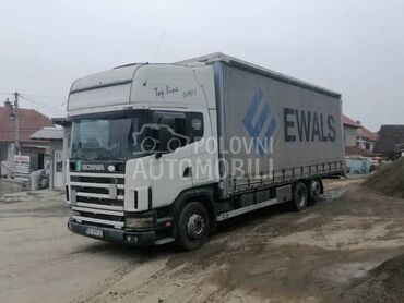 Scania R 124 L tandem (može zamena), 10.300 €, 2003. , 100.000 km, Sanduk sa ceradom, Dizel, 11705 cm3, Poluautomatski menjač, Valjevo