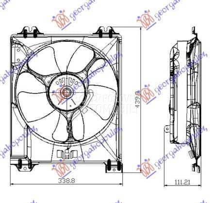 VENTILATOR KOMPLET (1.9JTD... za Suzuki SX4 od 2007. do 2013. god.
