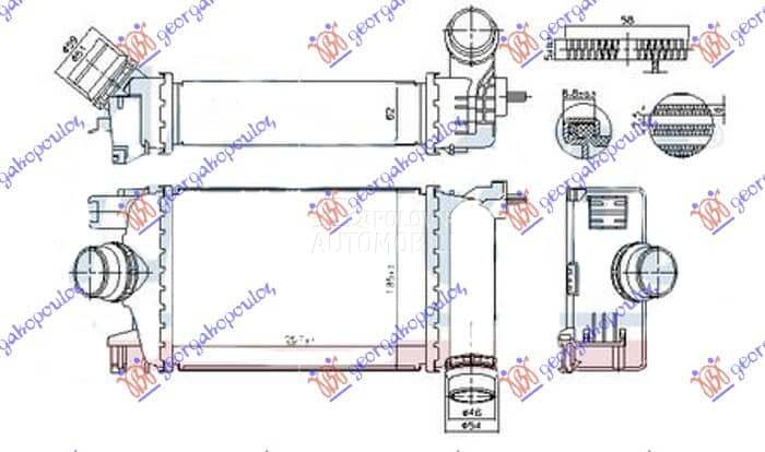 HLADNJAK INTERKULERA 1.5... za Nissan Micra za 2017. god. - 144615FA0B