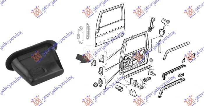 NEMA- GRANICNIK KLIZNIH VRATA za Fiat Scudo od 2004. do 2007. god.