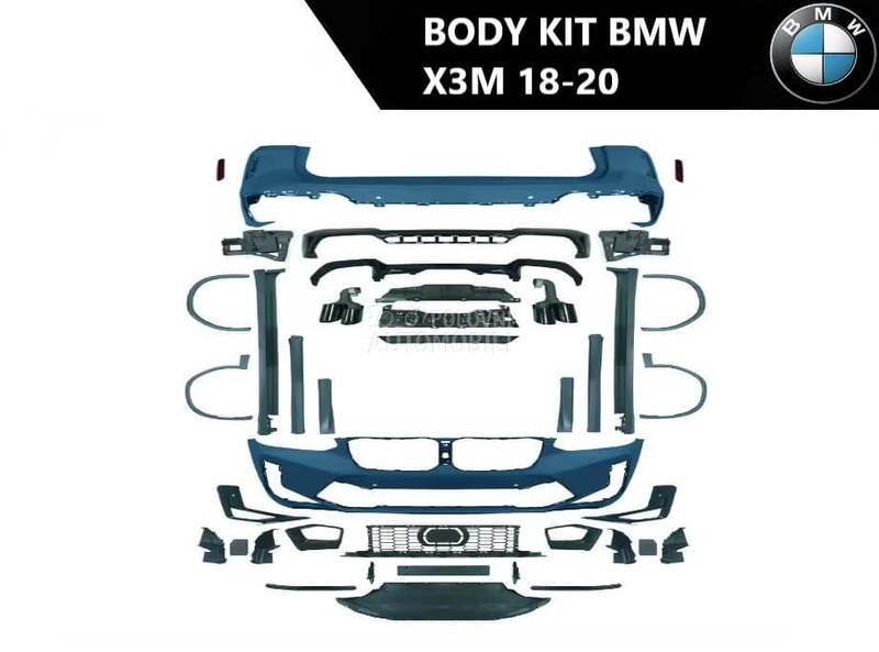 Body kit X3 G01 za BMW X3 M od 2018. do 2020. god.