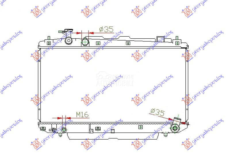 HLADNJAK MOTORA 1.8/2.0I 16... za Toyota Ostalo