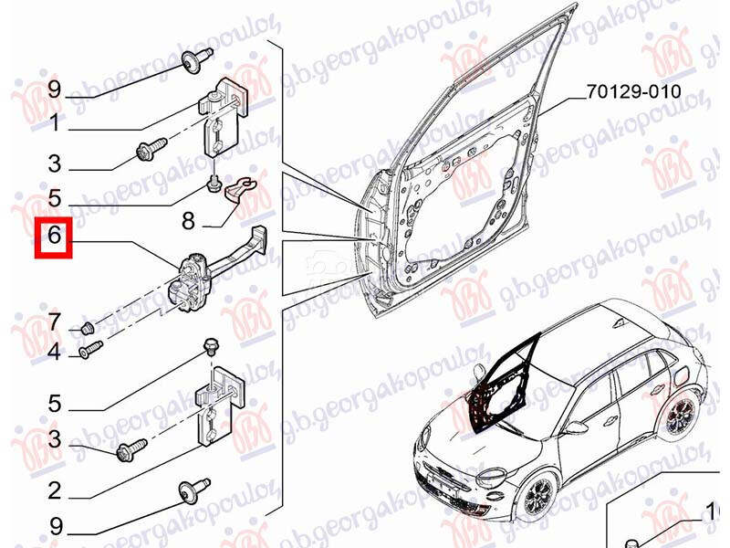 GRANICNIK PREDNJIH VRATA (O... za Alfa Romeo Ostalo od 2024. do 2026. god.