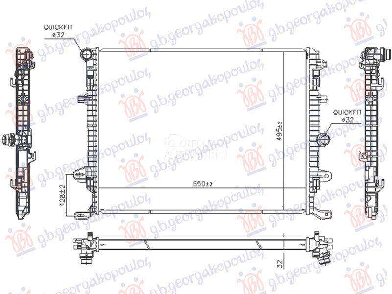 HLADNJAK MOTORA 1.4/2.0 BEN... za Volkswagen Sharan od 2010. do 2026. god.