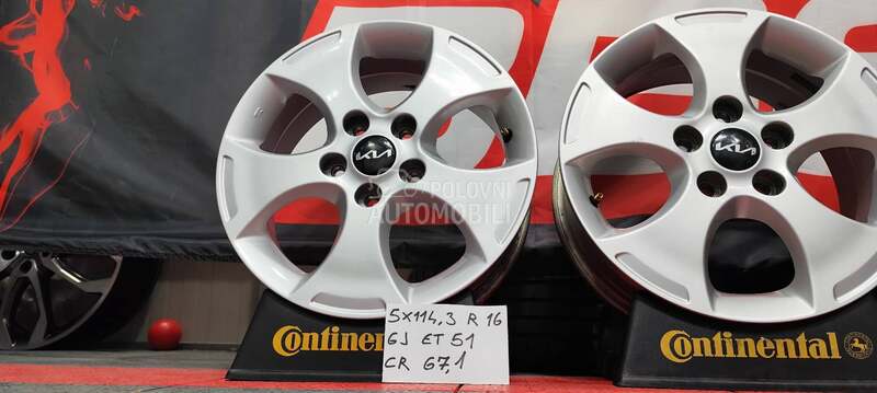 Aluminijumske felne  16" 5 x 114.3