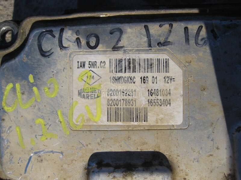 Motorni racunar 1.2b 16 vent. za Renault Clio od 2002. do 2005. god.
