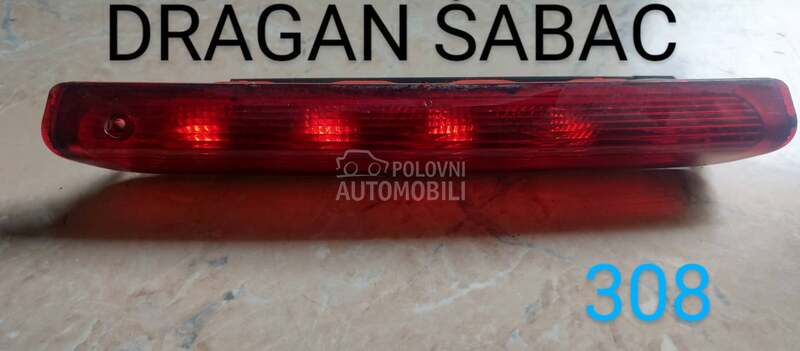 Treci stop sa gepek vrata za Peugeot 206, 208, 308 ... od 1996. do 2012. god.