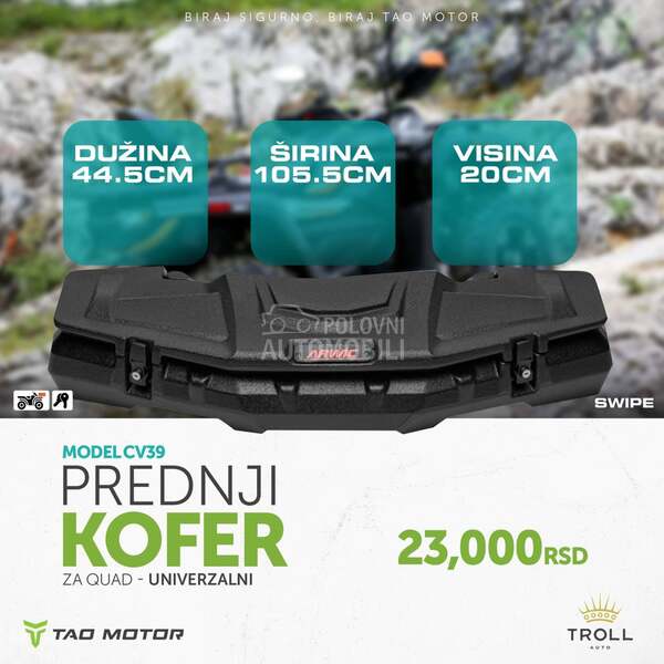 Prednji kofer za kvadove
